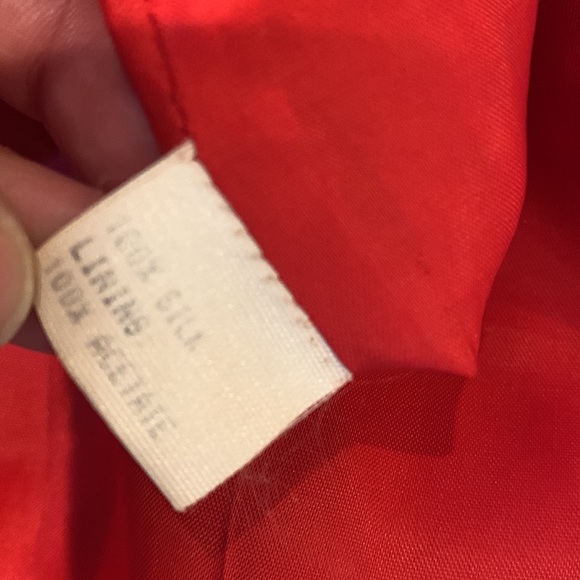 CAROLINA HERRERA size 16 knee length red dress in excellent condition - Picture 12 of 12